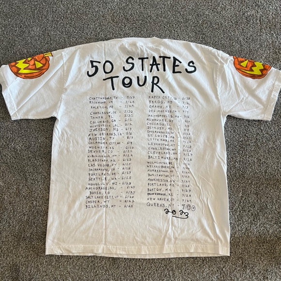 ASSPIZZA 2023 50 States Tour Goblin Graphic Tee Shirt White - Picture 2 of 5